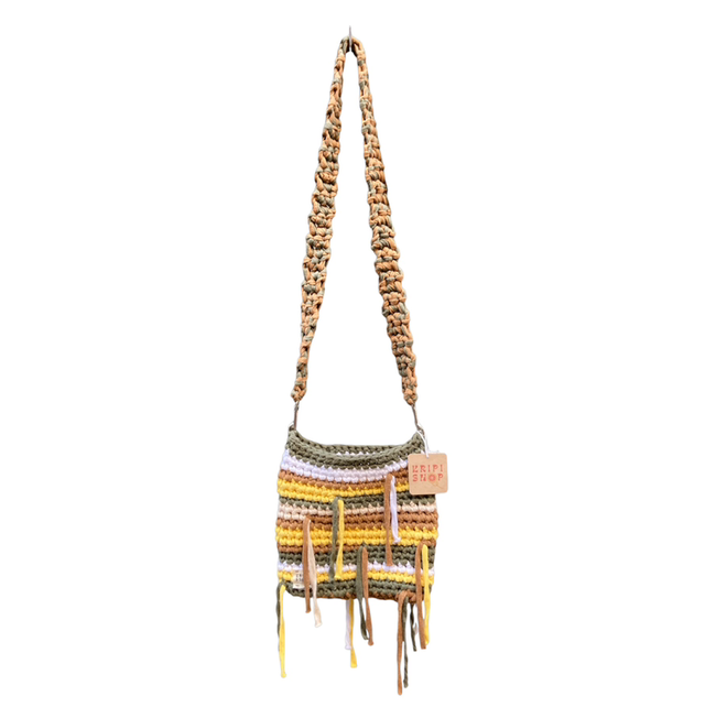 Sac bandoulière kaki jaune