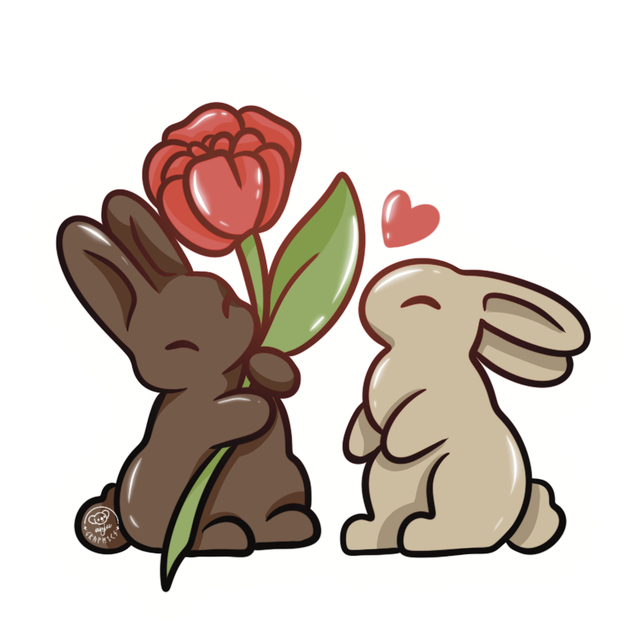 Saint Valentin Lapins - Stickers