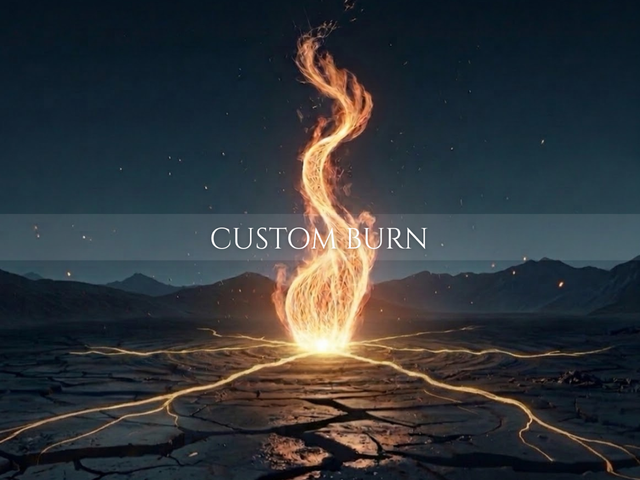 Custom Burn | One Personalised Focus for Direct Energetic Work | Same Day Delivery