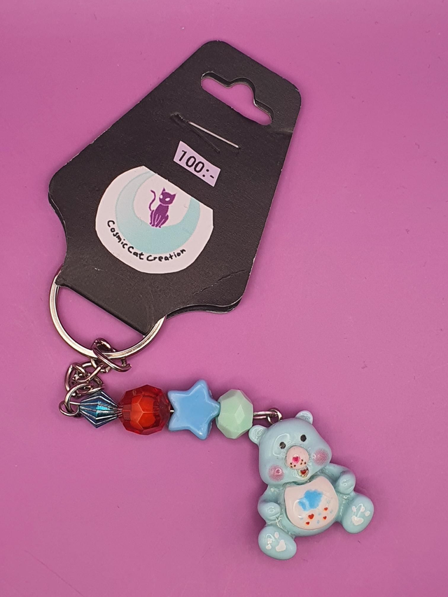 Keychain Care Bears Blue 