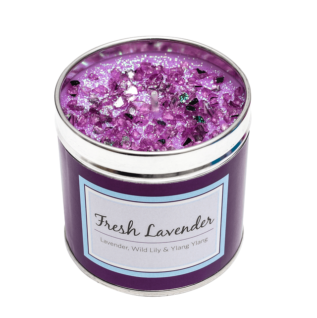 Fresh lavender candle