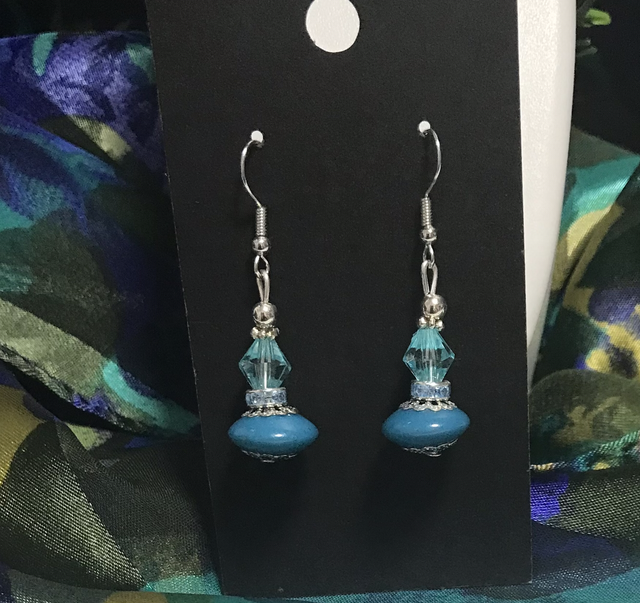 Blue Dangling Earrings - BLDE63