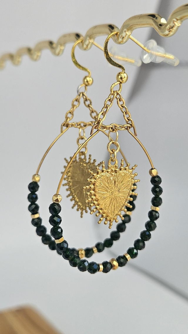 Boucles d'oreilles cœur 