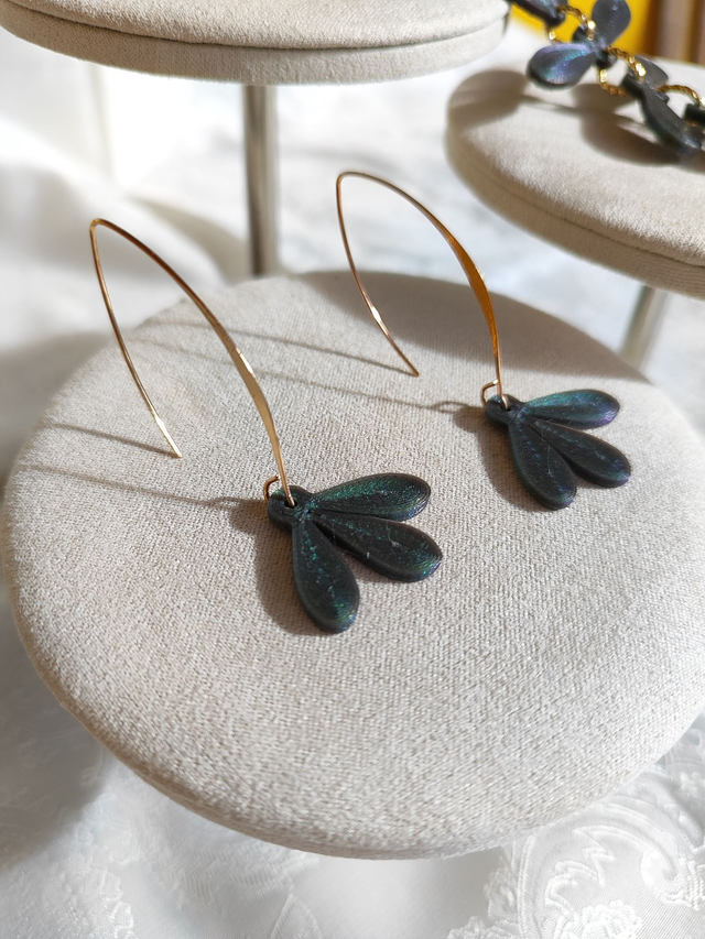 Pendientes "Paraíso" (gancho largo)