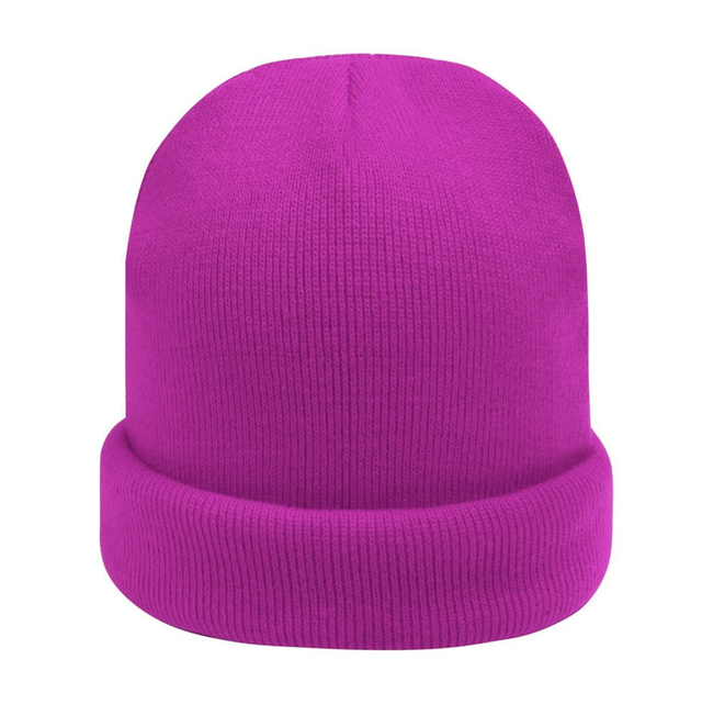 Beanie donker roze 