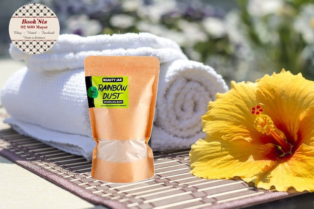Beauty Jar " Poudres de bain scintillante Poussière arc-en-ciel "