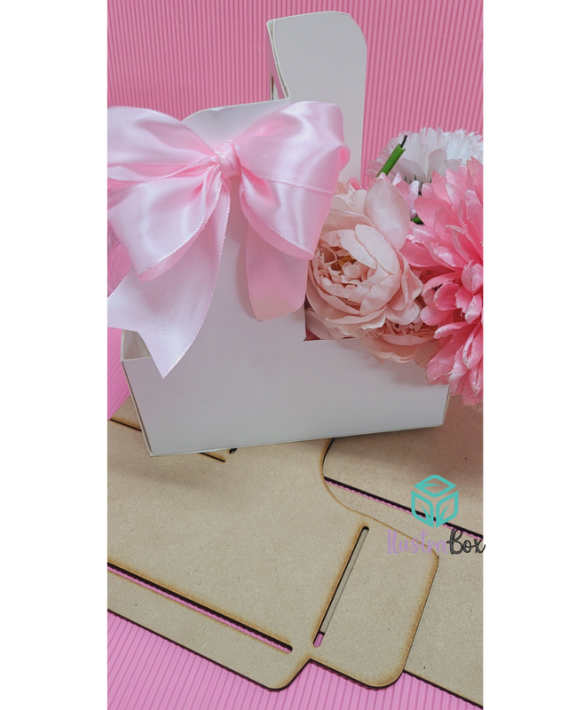 MOLDE MDF PORTA VASO Y FLORES