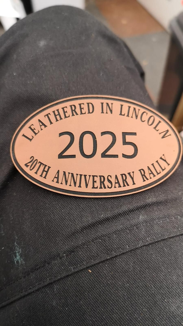 20th Anniversary Leather patch