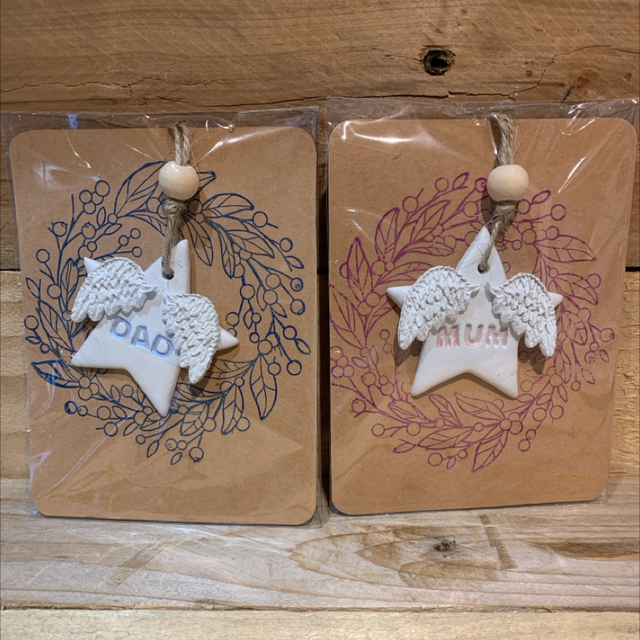Clay Dad/Mum Hanging Ornament 