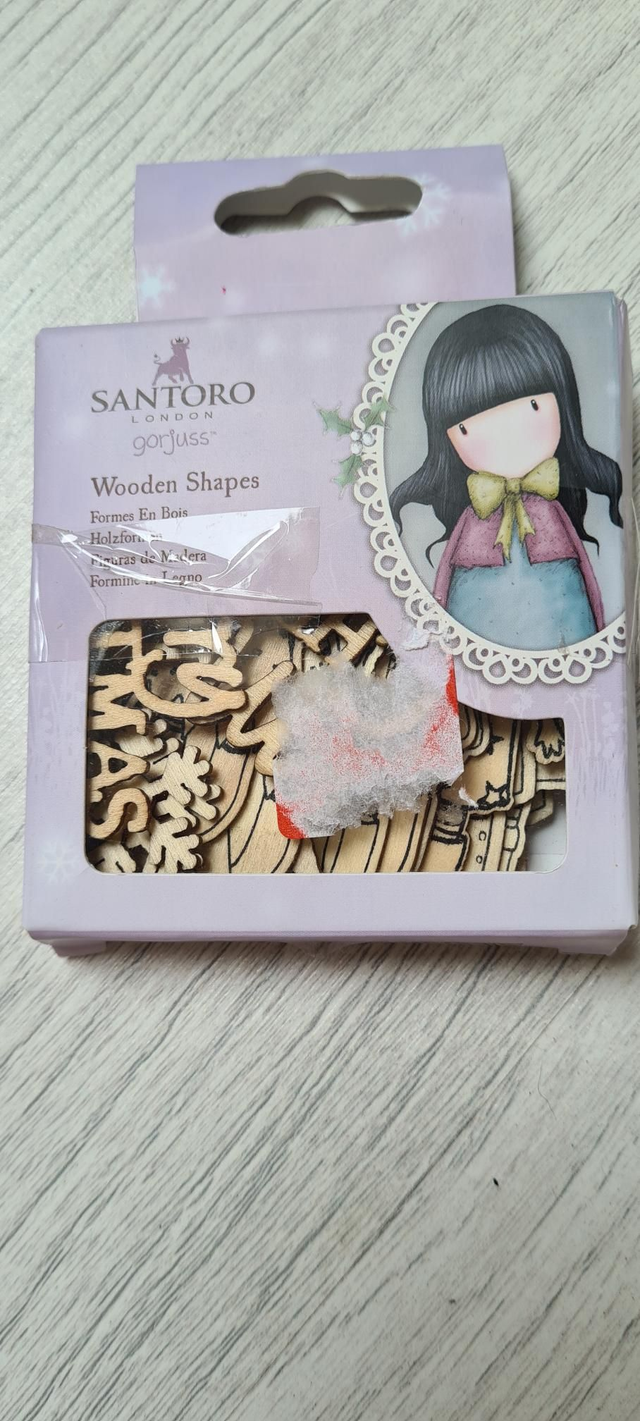 Santoro wooden shapes Christmas