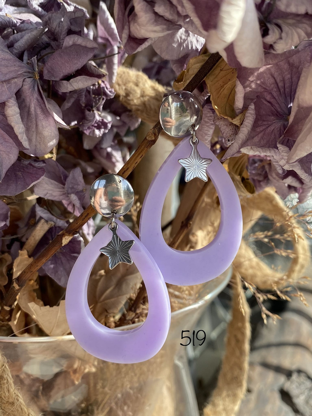 💜 "Étoile Filante en Lavande" – Réf. 519