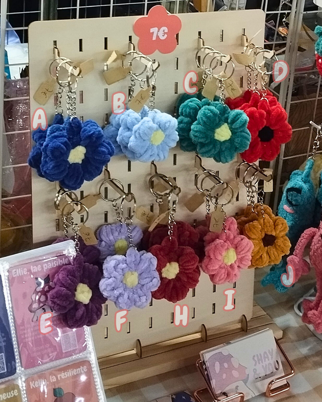 Charm fleur en crochet🌼