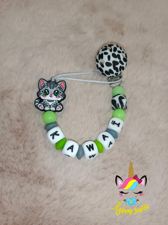 Attache tétine Chat