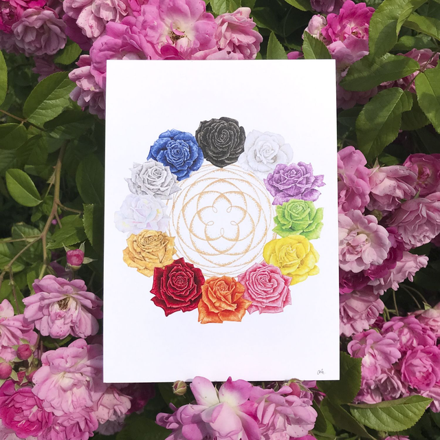 Couronne de Roses 13x18 cm