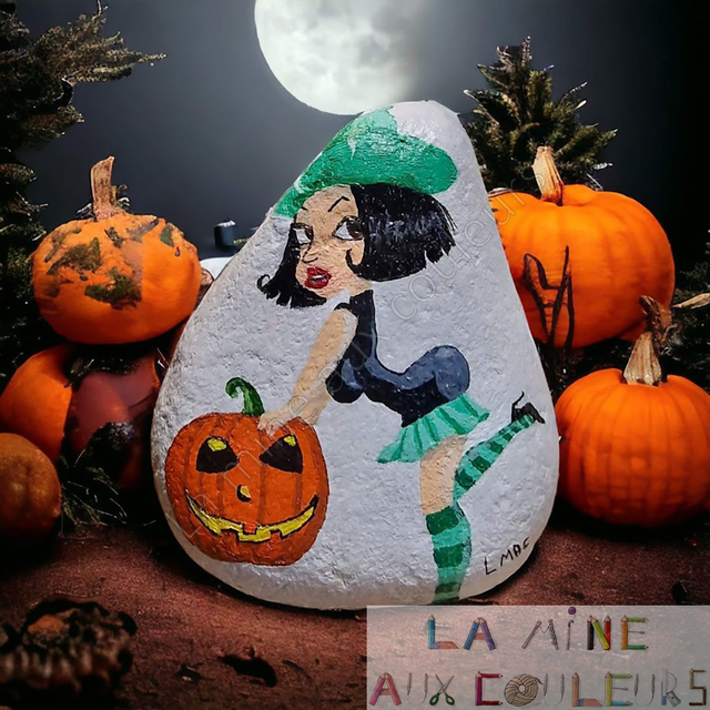 Galet "Pin-up Halloween"