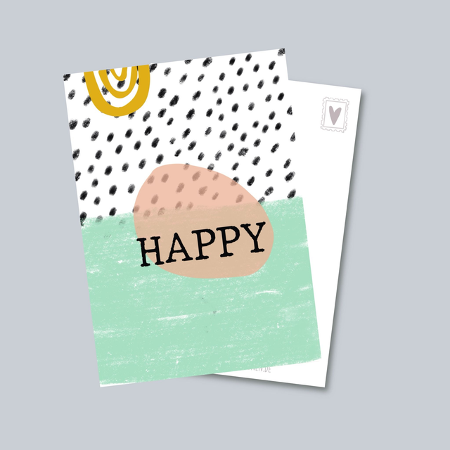 Happy - Postkarte