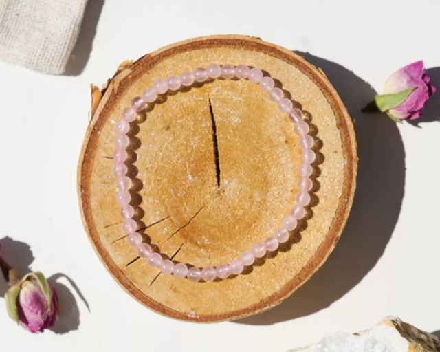 QUARTZ ROSE • Bracelet en pierre naturelle • Bracelet bien etre • Lithothérapie
