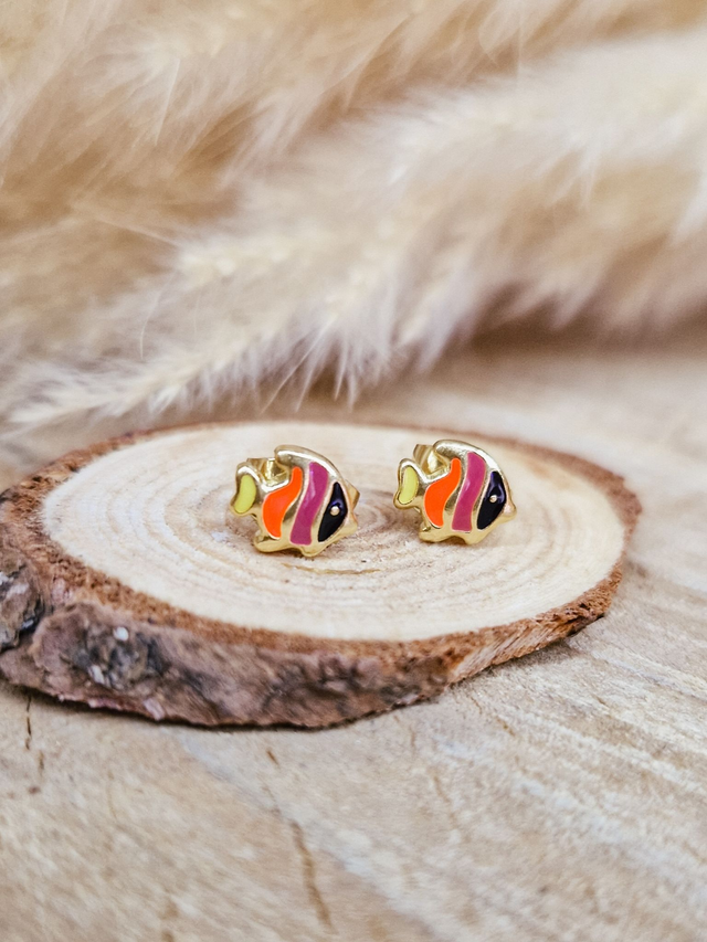 Boucles d'oreilles puces "Poissons"