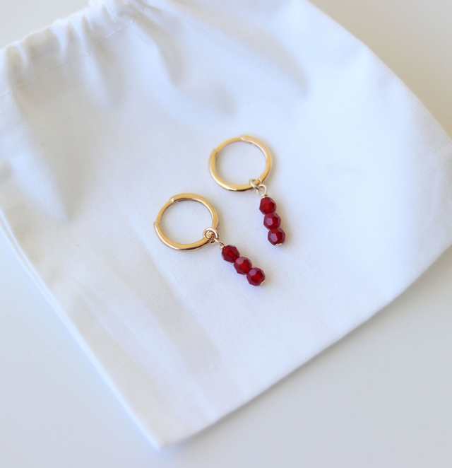 Mini créoles CERISE 