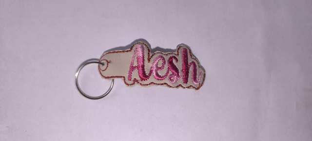 Porte clef aesh multi rose 