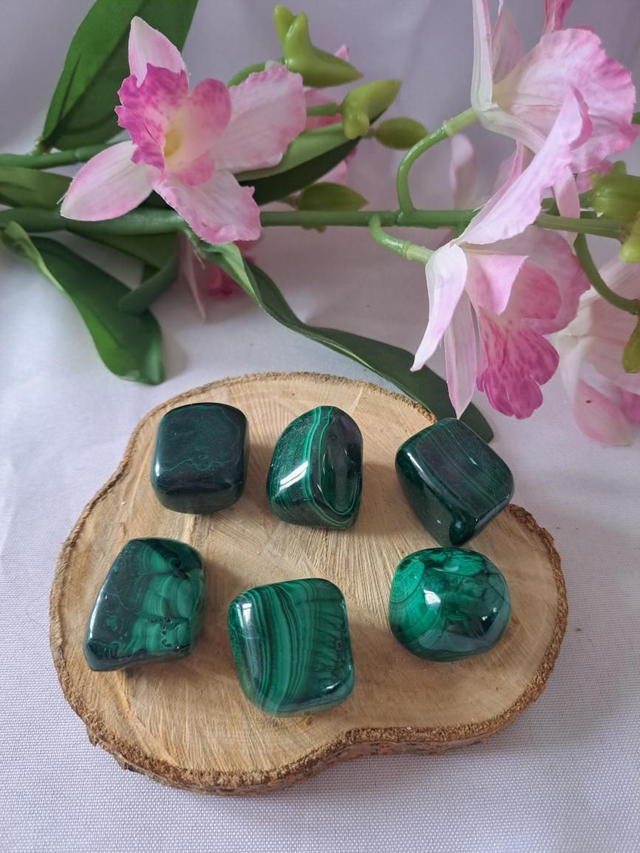 Pierre roulée malachite 