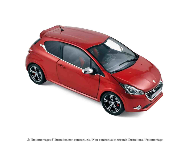 Peugeot 208 GTi 2013 Rouge Rubis Norev 184700 1/18