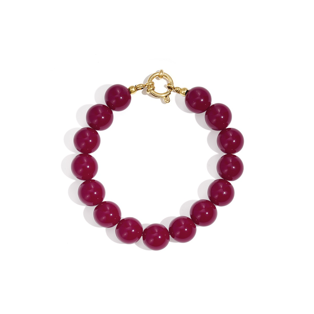 Armband hars kralen 12mm