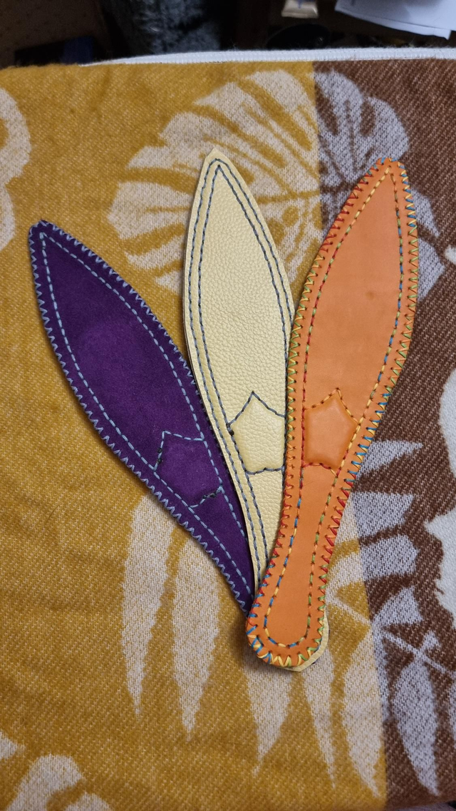 Leather stitched paddle