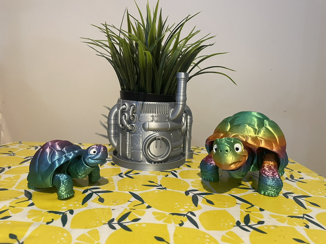 3D printed articulated Tortoise