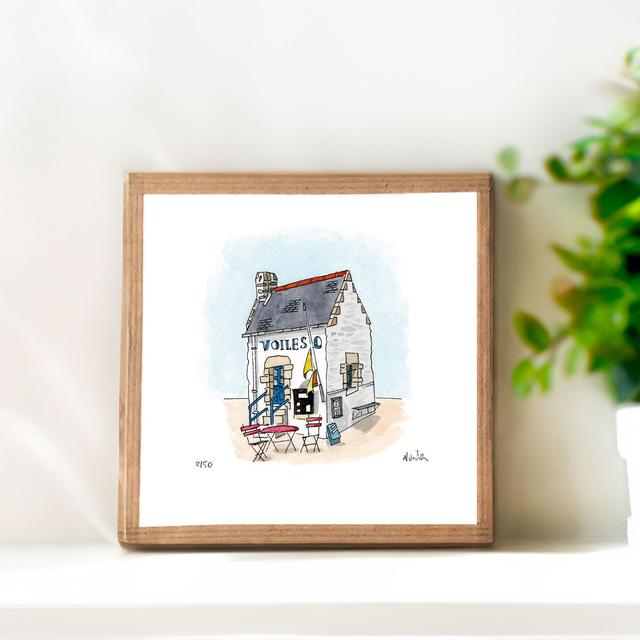 Boat Shed in Douarnenez Brittany – Nautical Wall Art