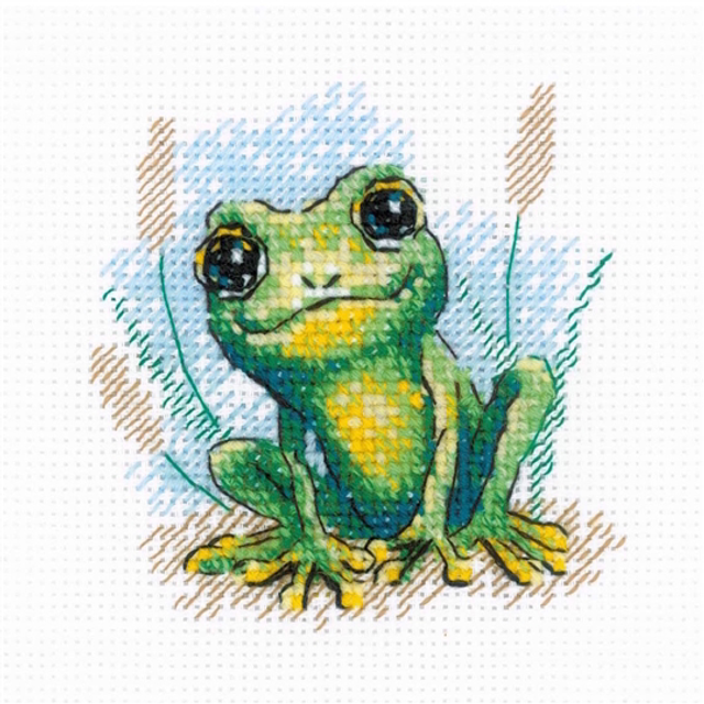Riolis Frog Counted Cross Stitch Kit