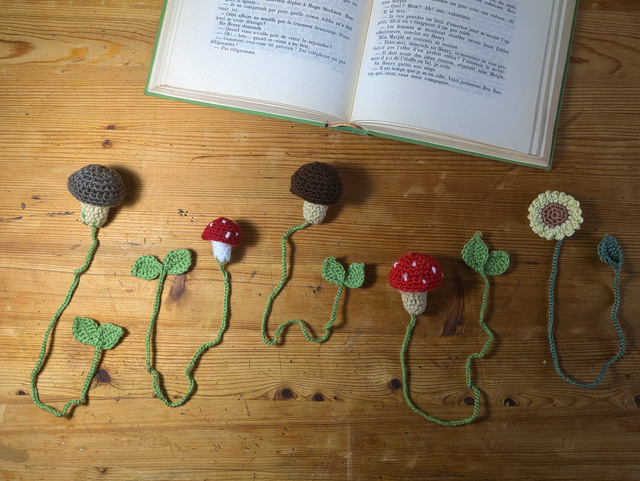 Champignons - Marque page 