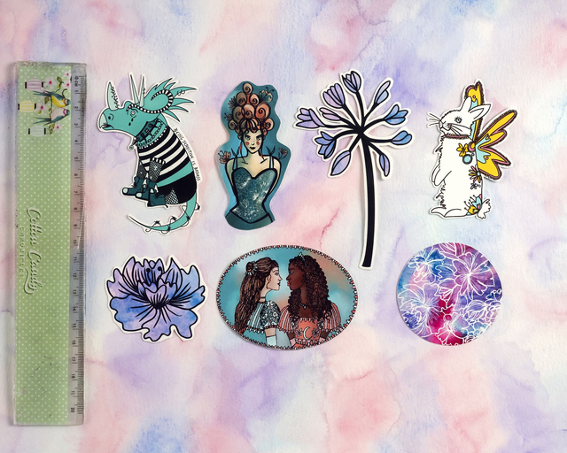 Sticker "Purple Flower" (modèle 4)