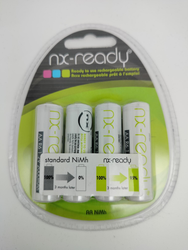 Pilas recargables AA 1.2V 2000mAh NX