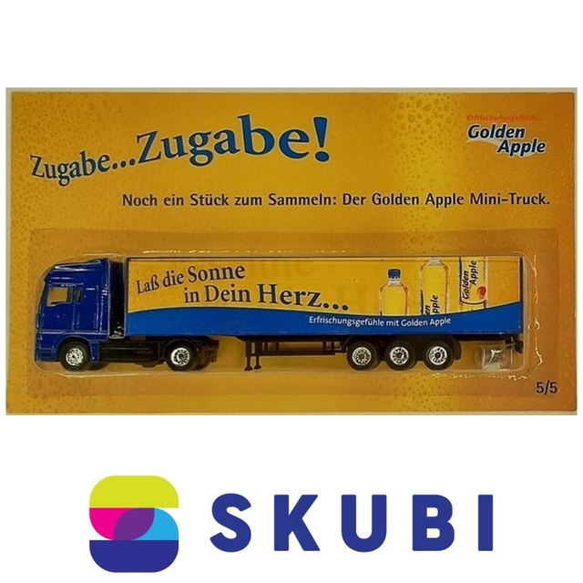 Reklamní kamion s návěsem MAN - Golden Apple - Laß die Sonne in Dein Herz ... - model 1:87 H0