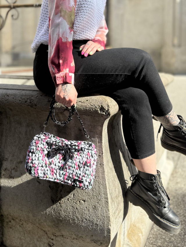 Sac en crochet coloré – Fait main en Haute-Savoie