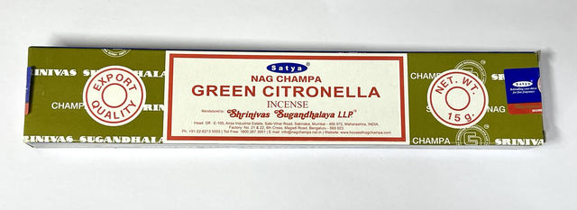 Satya Incense Sticks - Green Citronella