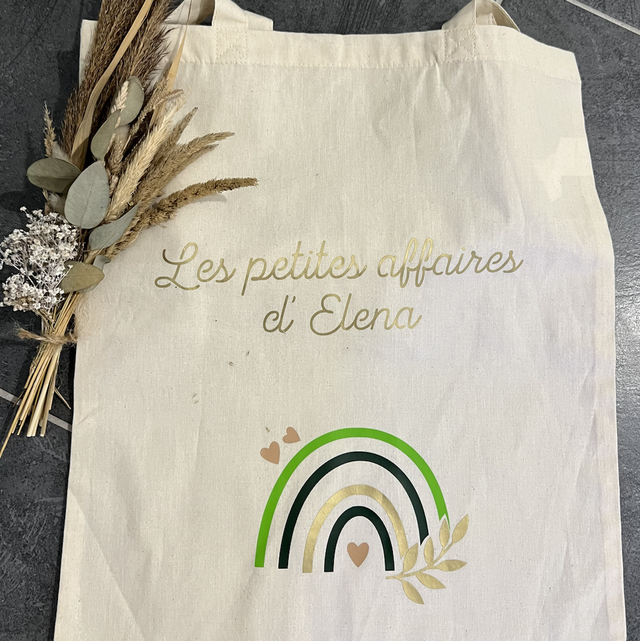 Tote Bag : Les petites affaires + Arc en ciel