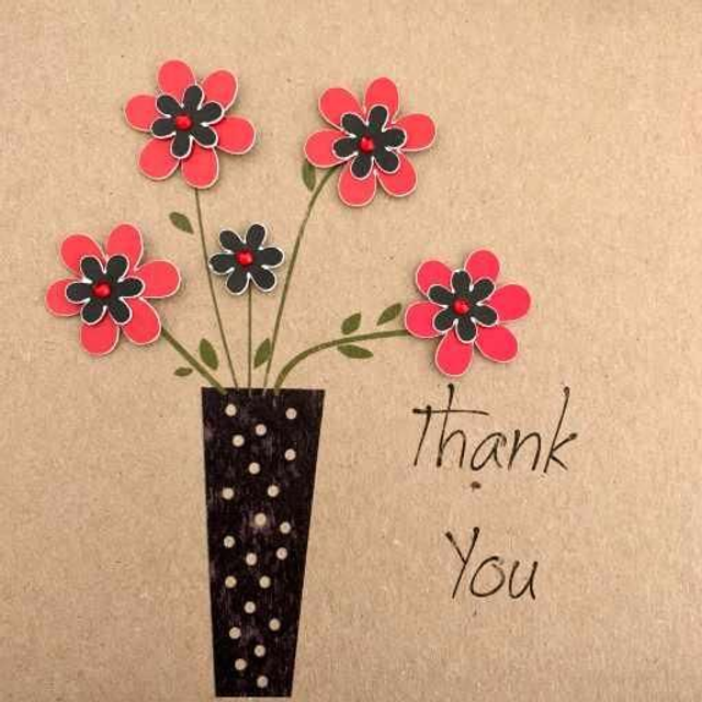 Red &amp; Black Flowers SQ