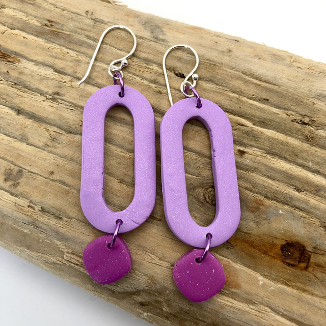 Magenta lilac linky drops