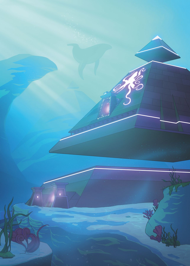 Print - Pyramide sous la mer