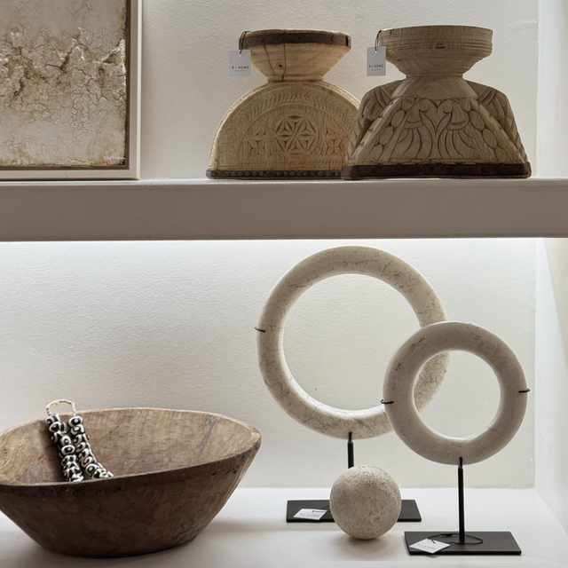 Large Marble Ring on Stand