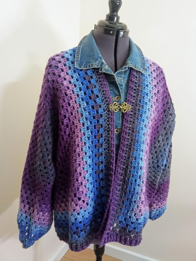Gilet kimono au crochet – Taille unique