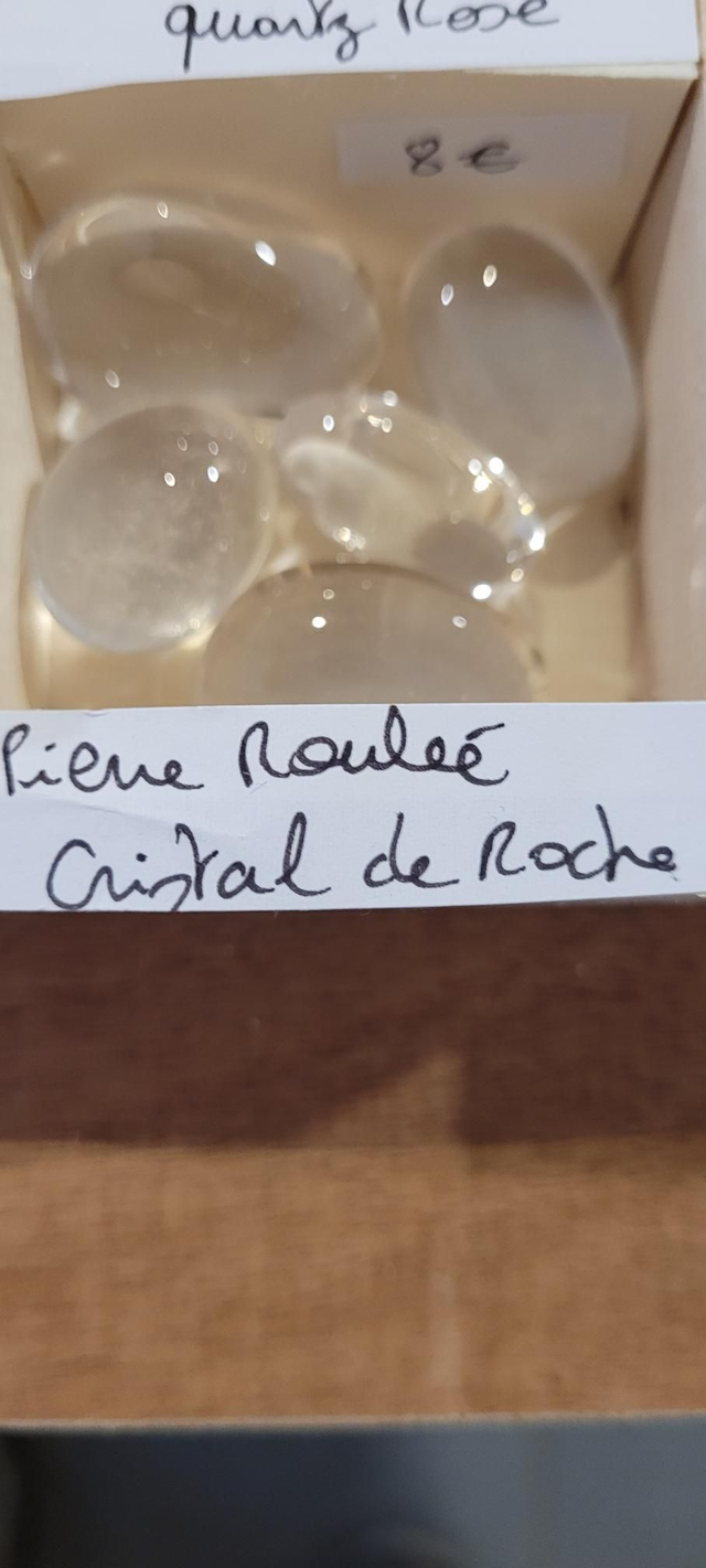 Cristal de roche pierre roulées 