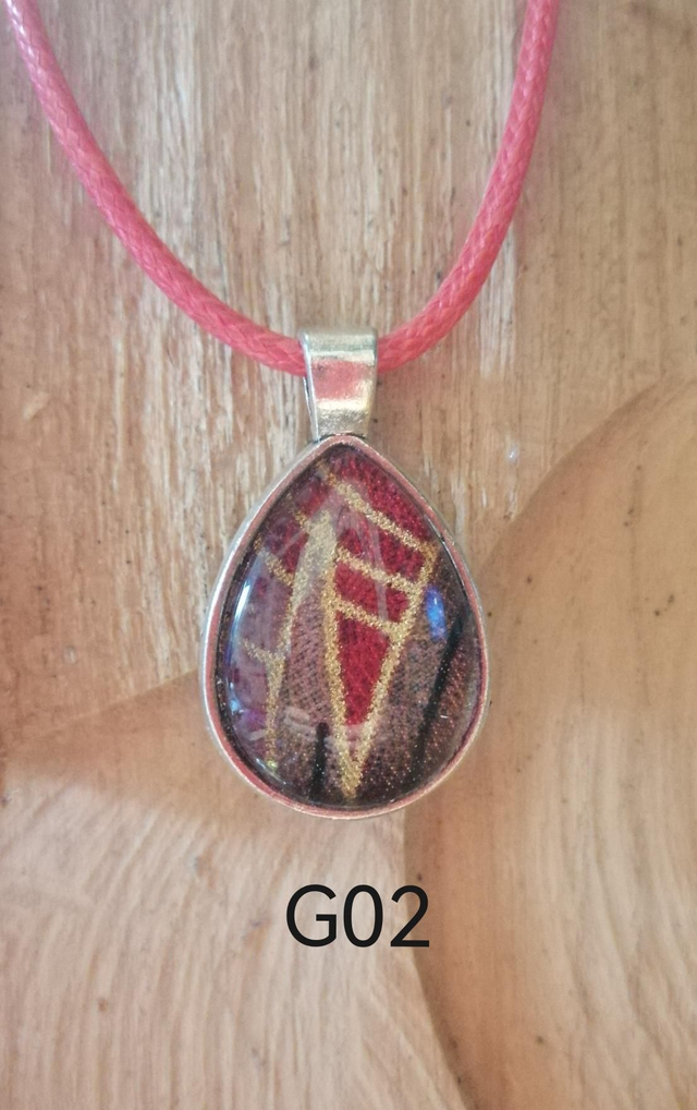 Collier G02 Goutte Rouge 