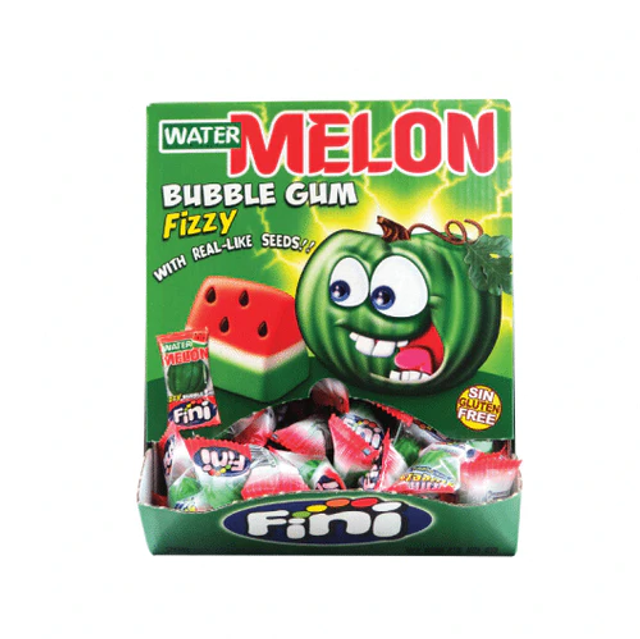 Fini Fizzy Watermelon Bubble Gum (Pack of 10)  