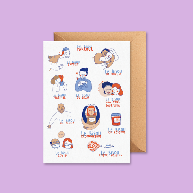 Bisous partout - Carte