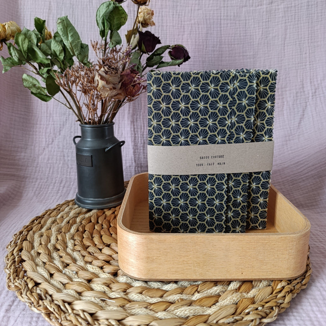 Trio Bee-Wraps Riads Noir