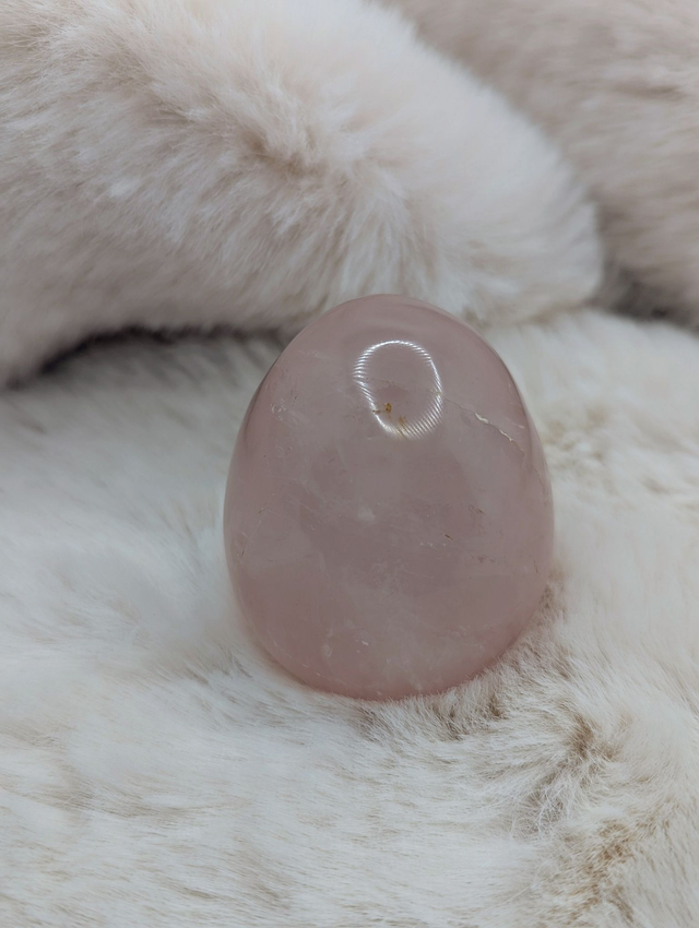 Oeuf en Quartz rose