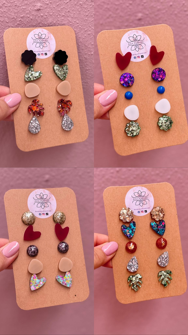 Brincos Pack 5 minis